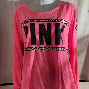 Pink, long sleeve tee